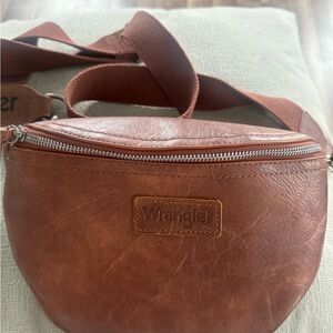Wrangler Tan Leather Belt Bag